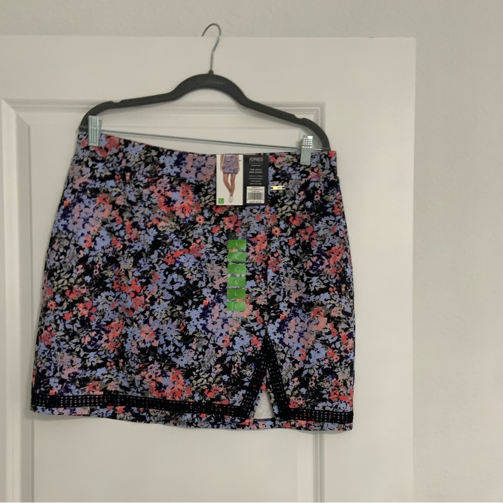 NWT Jones New York Floral Print Skort Size L